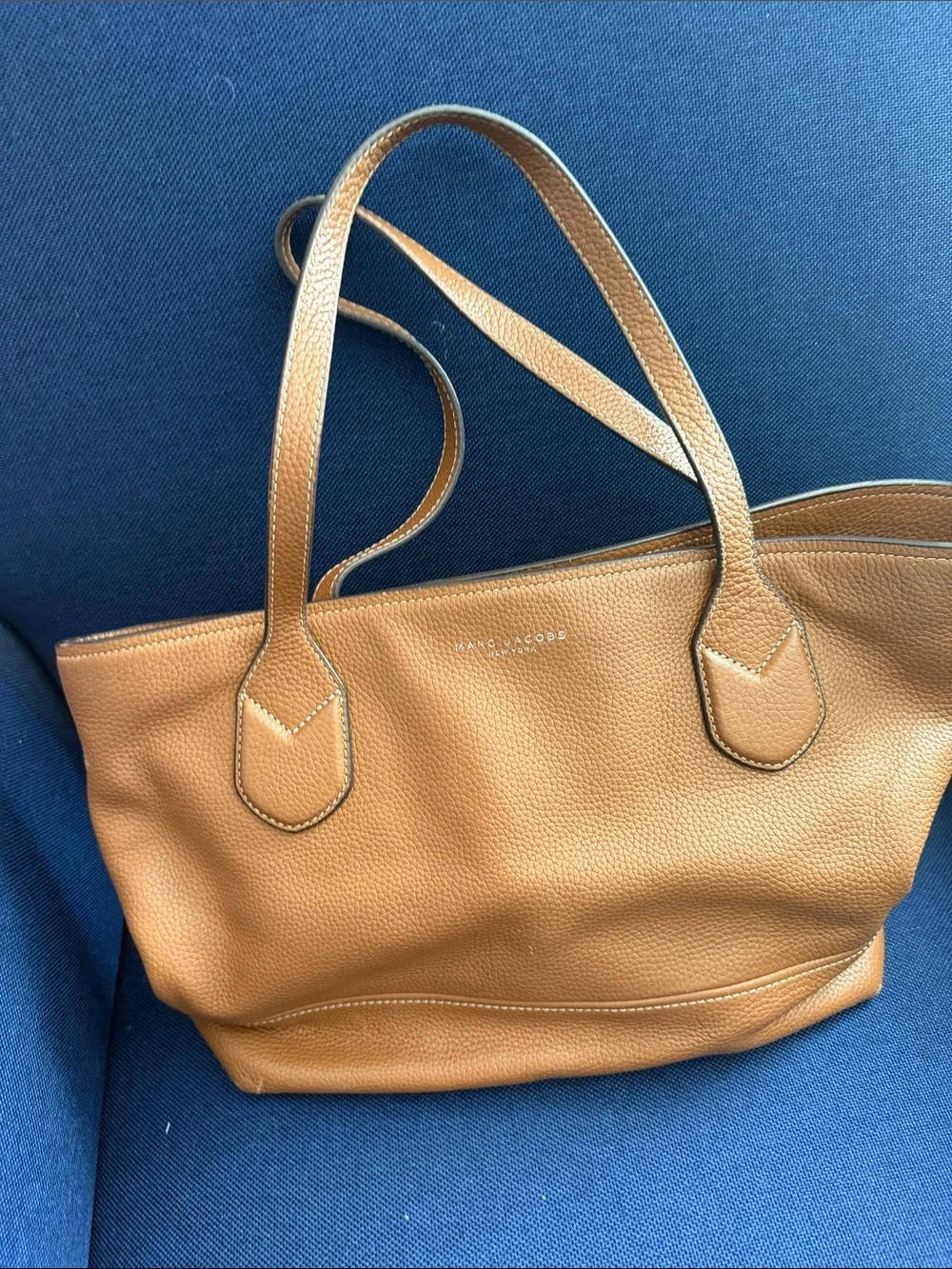 Marc Jacobs Tan Pebbled Leather Shoulder Tote